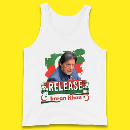 Release Imran Khan Prisoner No 804 Nation Stand With Imran Khan Pakistan Behind You Skipper Tank Top
