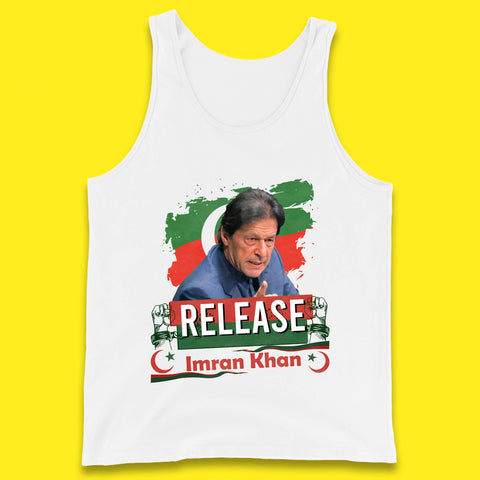 Release Imran Khan Prisoner No 804 Nation Stand With Imran Khan Pakistan Behind You Skipper Tank Top