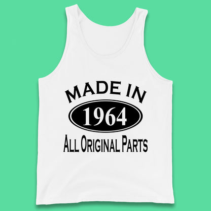 Made In 1964 All Original Parts Vintage Retro 59th Birthday Funny 59 Years Old Birthday Gift Tank Top