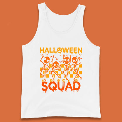 Halloween Squad Dancing Skeletons Squad Goals Dancing Halloween Skull Tank Top