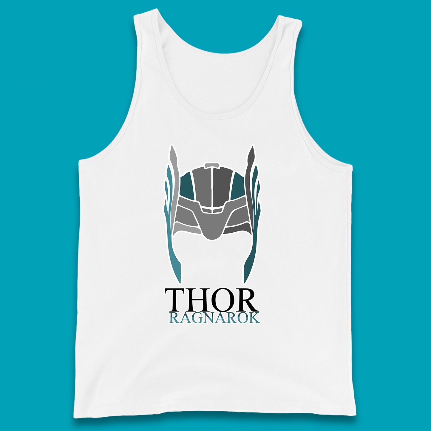 Thor Ragnarok Marvel Avenger Thor Helmet Superhero Movie Character Thor Helmet Ragnarok Tank Top
