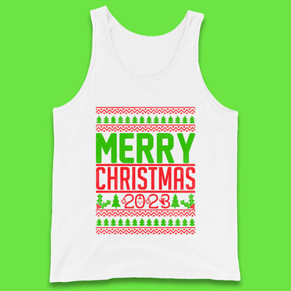 Merry Christmas 2023 Winter Holiday Festive Celebration Xmas Gift Tank Top