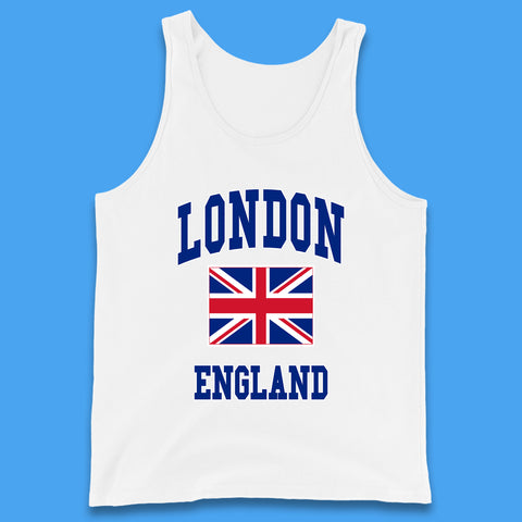 London England Flag Great Britain United Kingdom Uk Union Jack Souvenir British Flag Tank Top