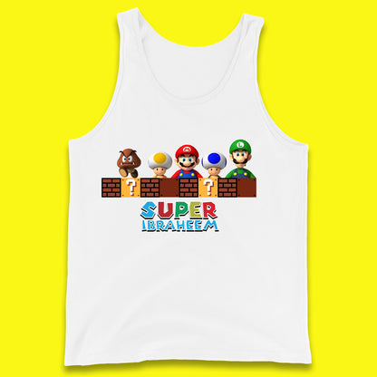 Personalised Super Mario Game Series Your Name Mario Bros Luigi Toad Mega Goomba Mario Tank Top
