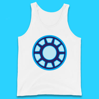 Iron Man Logo Superhero Iron Man ARC Reactor Hook Loop Tactics Morale Tony Stark Avengers Movie Tank Top