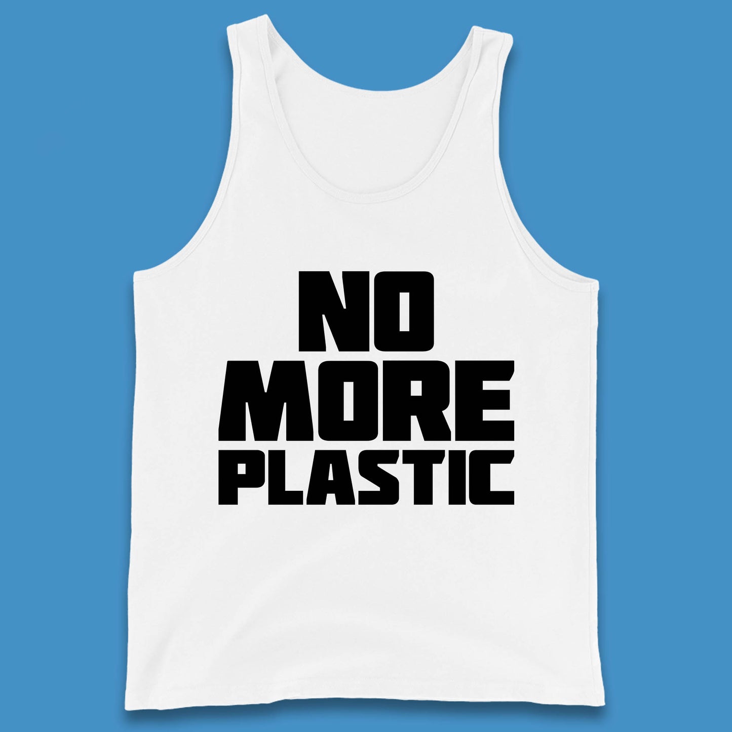 No More Plastic Earth Day Plastic Free Life Help Ocean Pollution Recycle Environmental Tank Top
