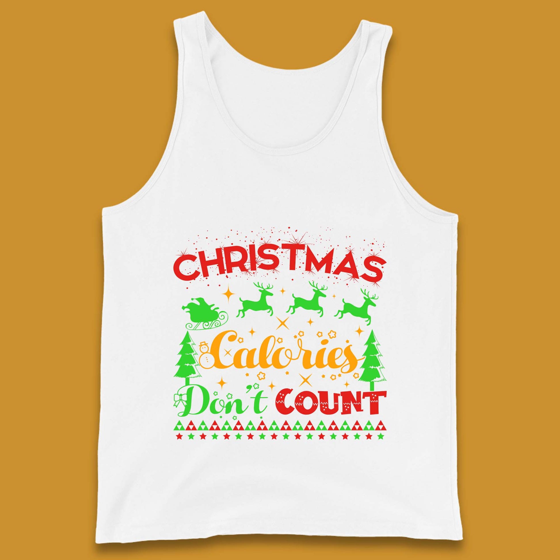 christmas calories don't count tank top