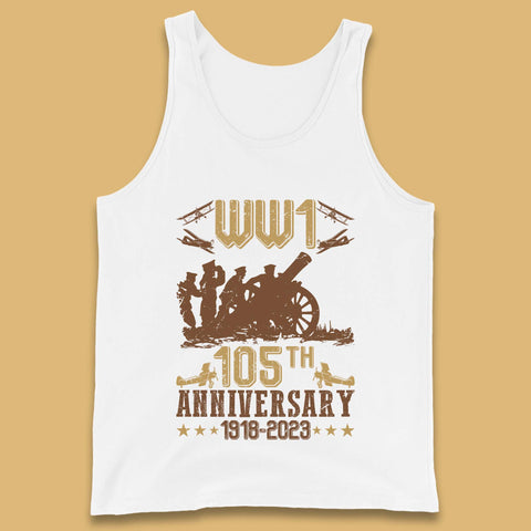 WW1 105th Anniversary 1918-2023 End Of World War I Remembrance Day Tank Top