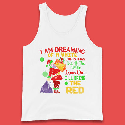santa claus drinking tank top