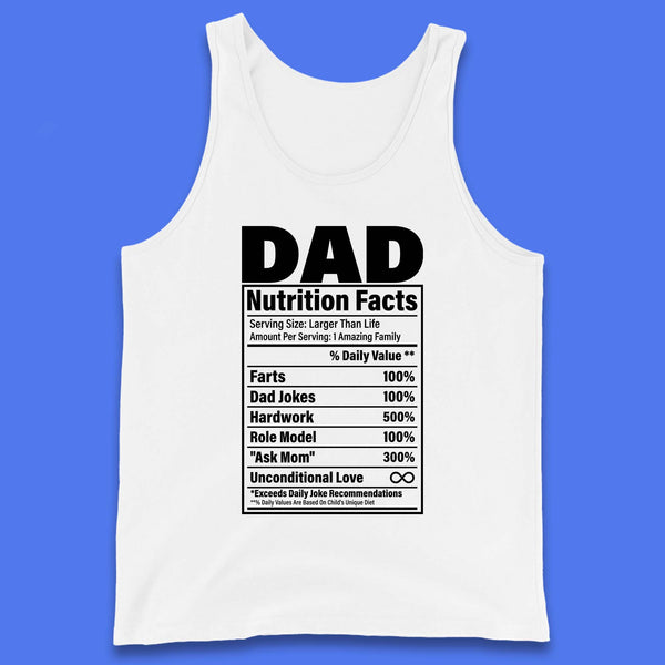 Dad Nutrition Fact Tank Top