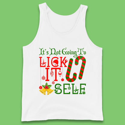 funny christmas candy cane tank top