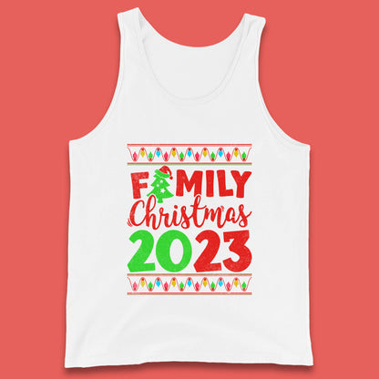 Family Christmas 2023 Merry Christmas Squad Xmas Matching Costume Tank Top