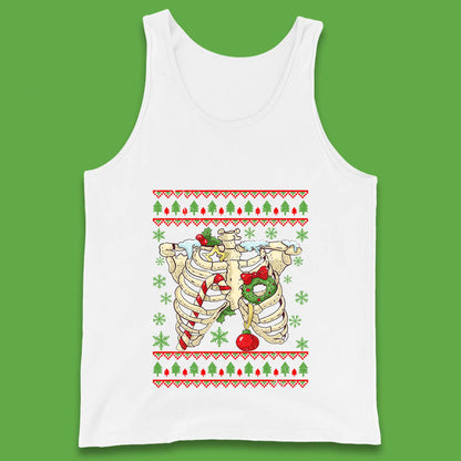 Christmas Ribs Skeleton Tank Top