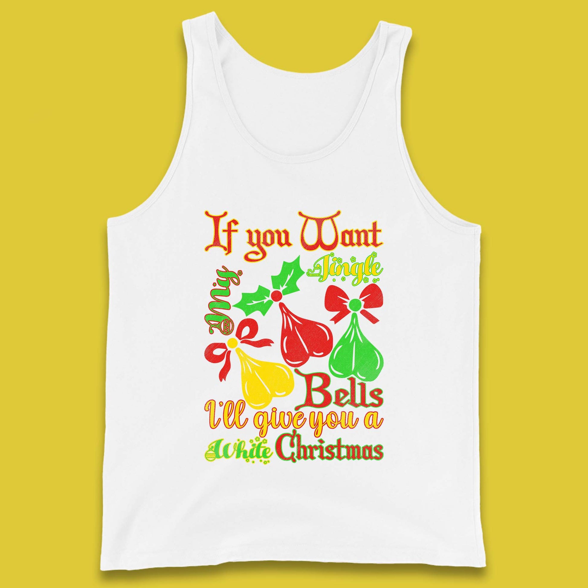 jingle bells ringer tank top
