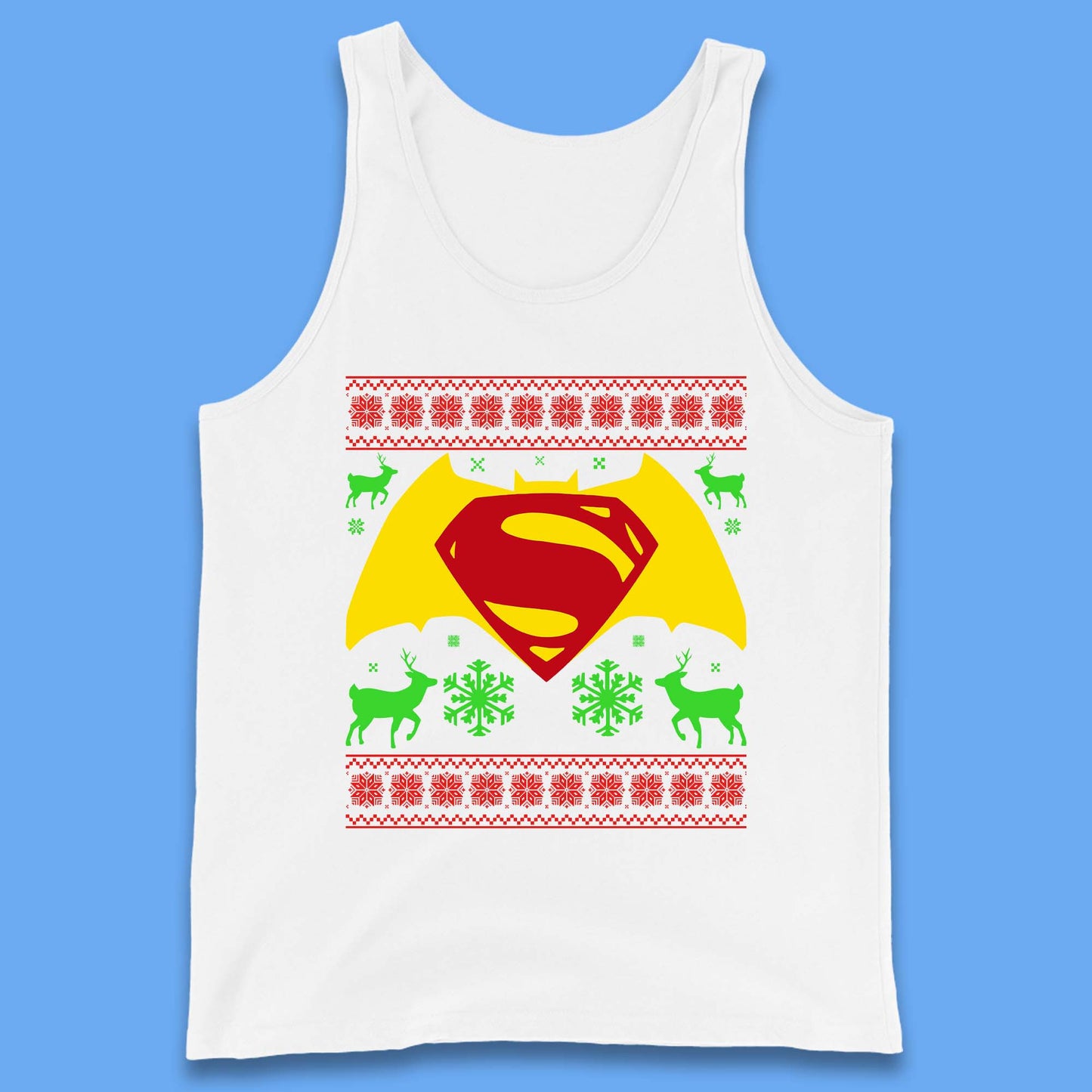 Batman V Superman Christmas Tank Top