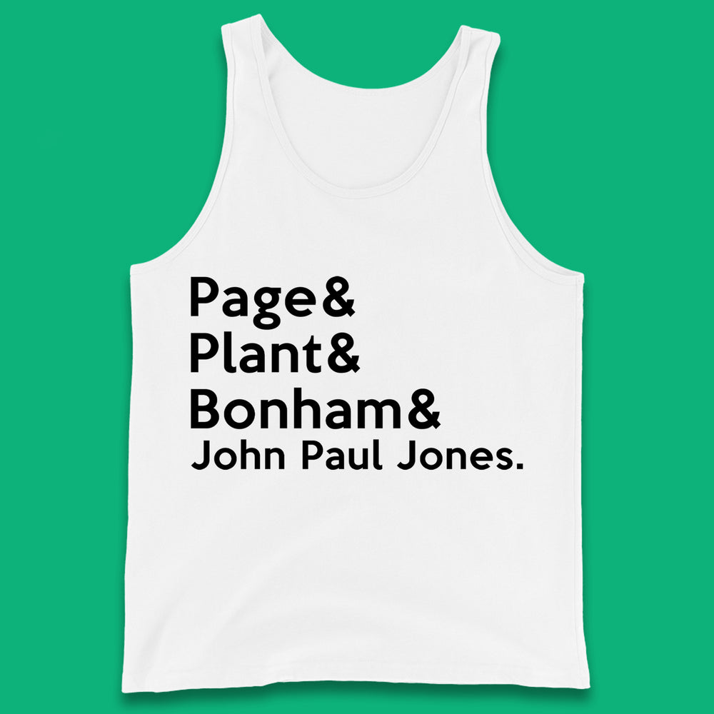 Page & Plant & Bonham & John Paul Jones Led Zeppelin Band Tank Top