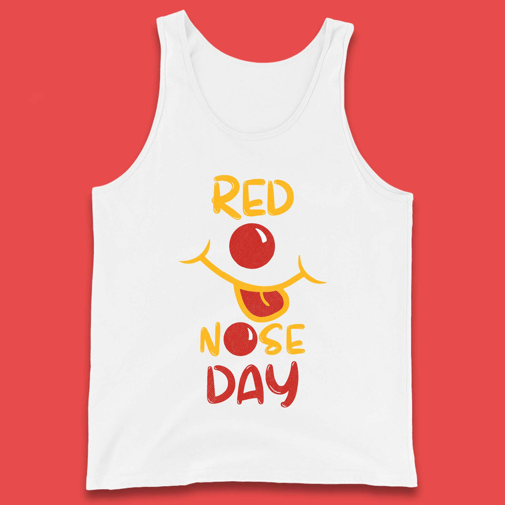 Red Nose Day Smiley Face Tank Top