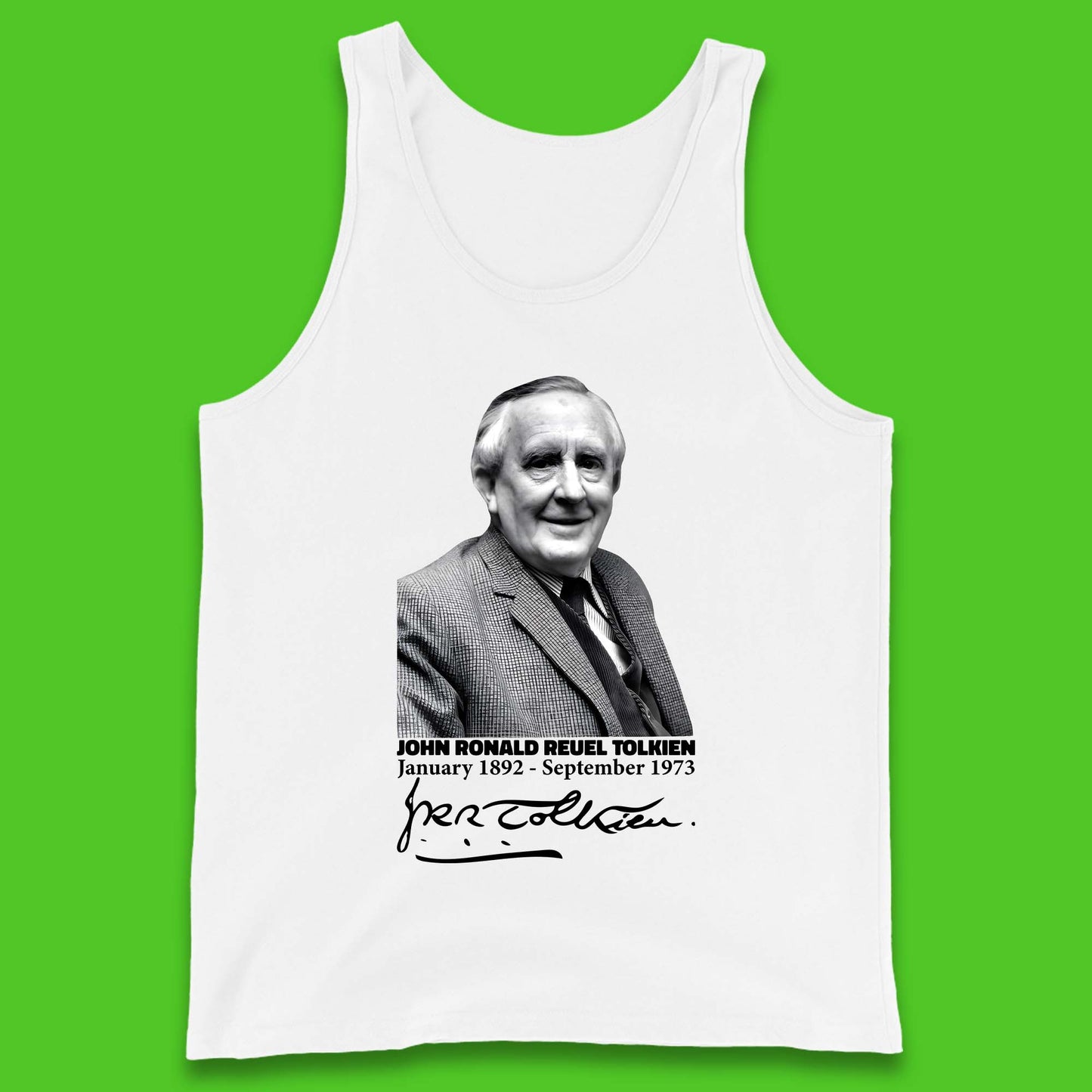 John Ronald Reuel Tolkien Signature Tank Top