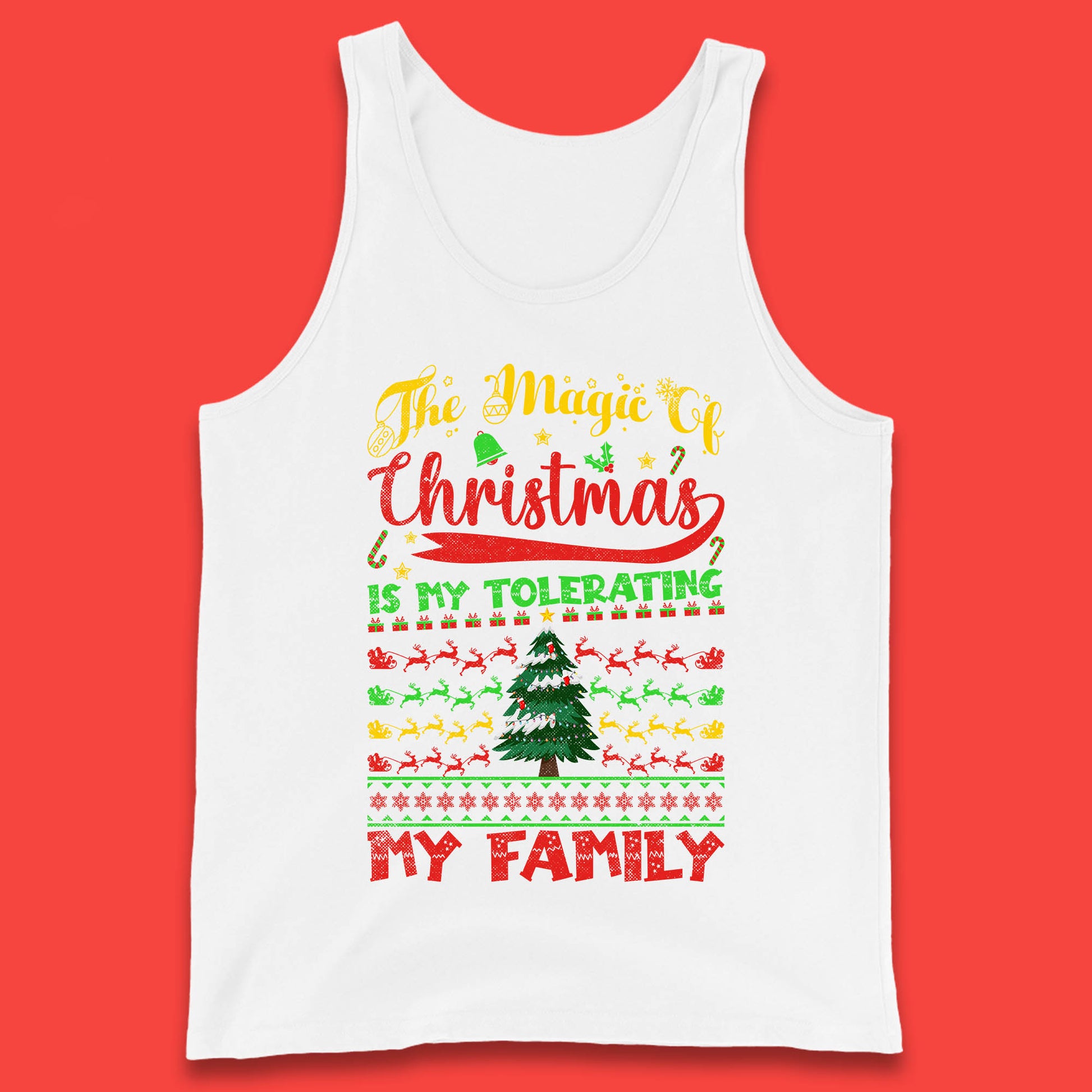 christmas quote tank top