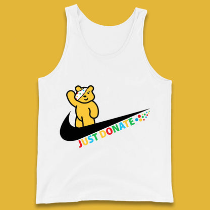 Just Donate Spotty Pudsey Bear Children In Need Fundraising Pudsey Bear Tank Top