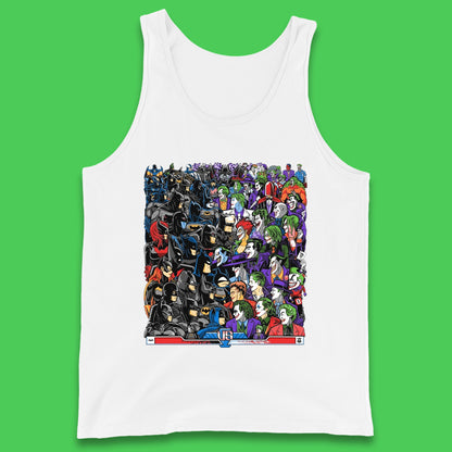Bats VS Clowns DC Comics Batmans VS Joker Clowns Fighting Spoof Supervillain Comic Book Character Tank Top