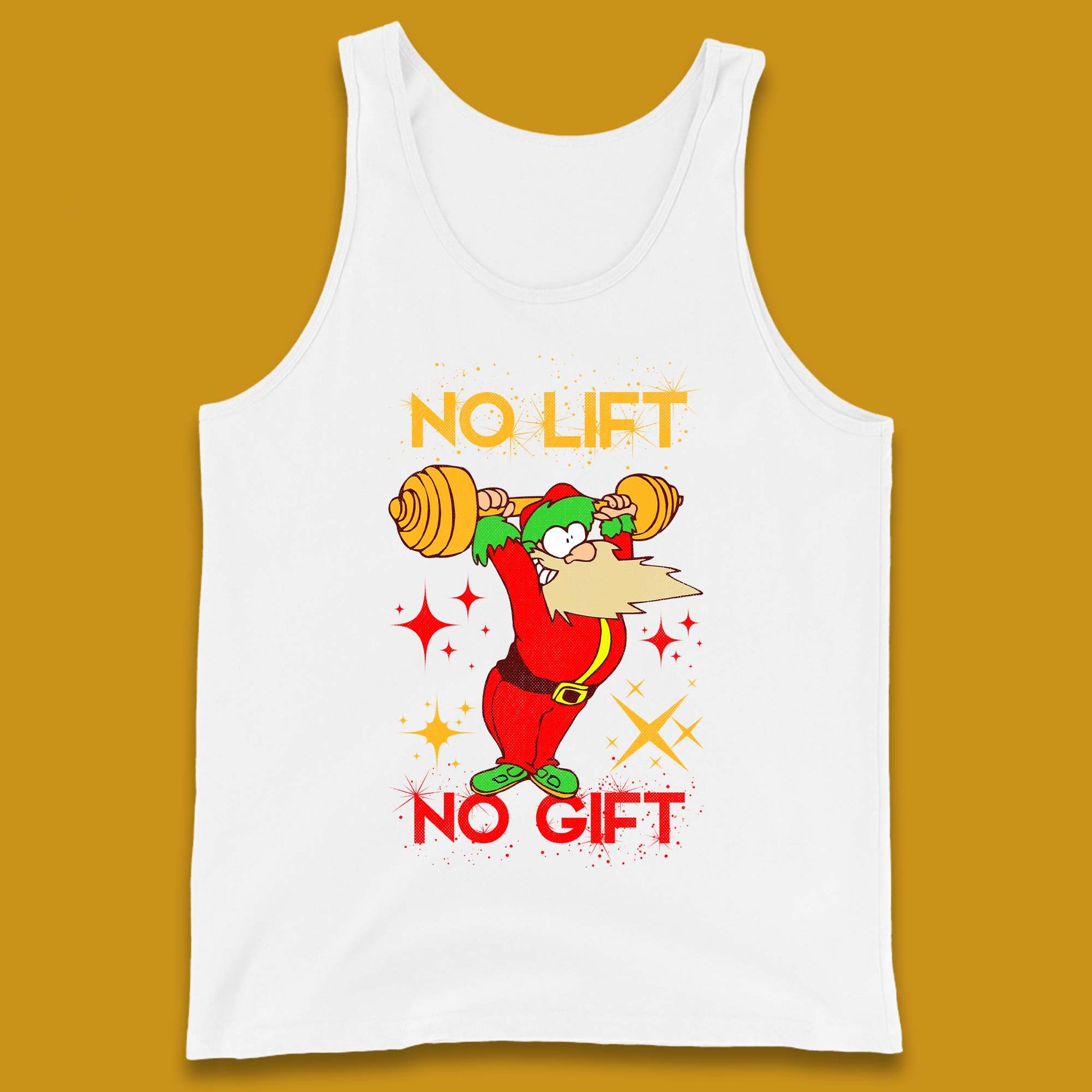santa workout christmas tank top