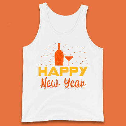 Happy New Year Wine Drinking Tank Top