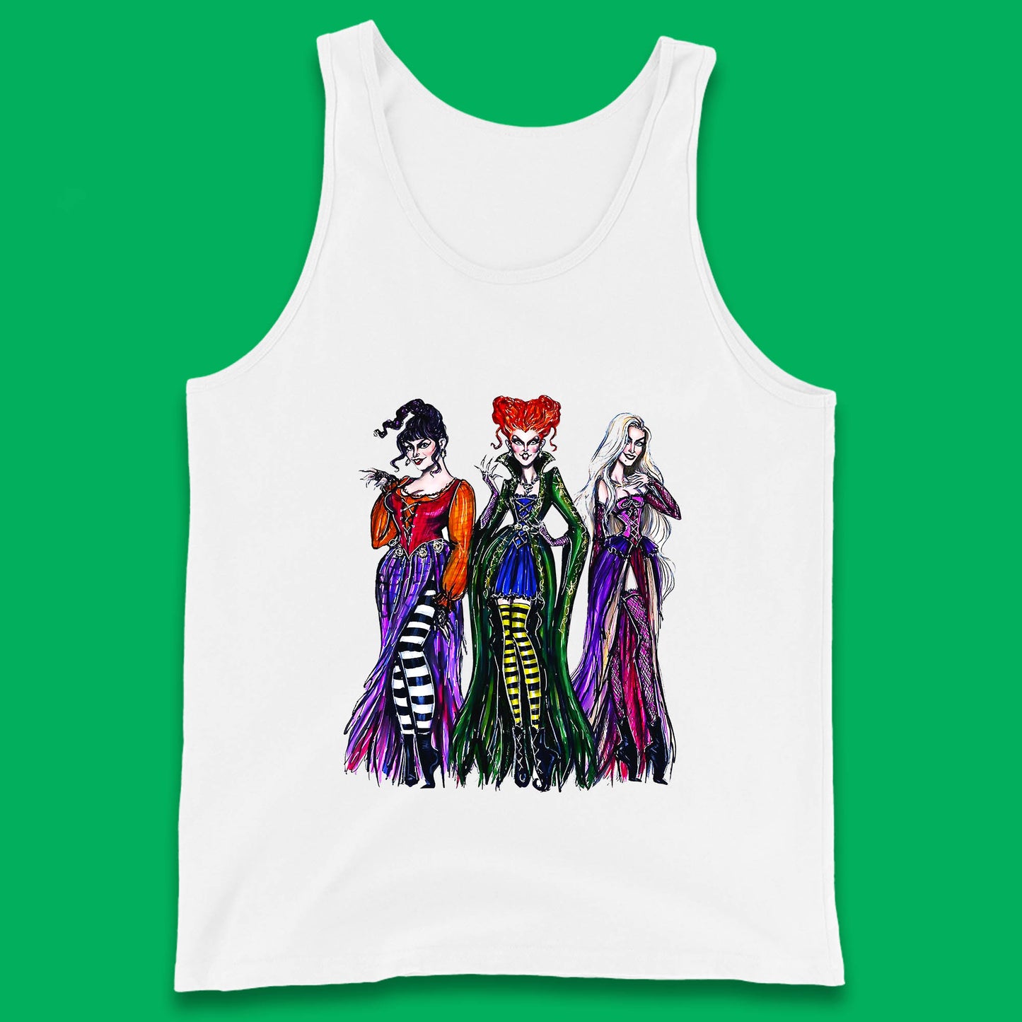 Halloween The Sanderson Sisters From Hocus Pocus Vintage Halloween Witches Tank Top