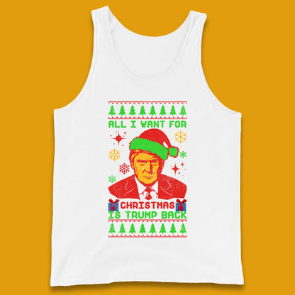 Trump Back Christmas Tank Top