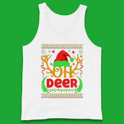 deer antlers christmas tank top
