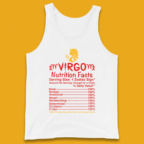 Virgo Nutrition Facts Tank Top