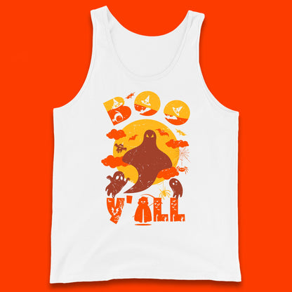 Halloween Boo Y'all Hey Boo Funny Spooky Halloween Party Tank Top