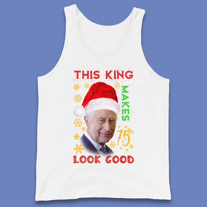 King Charles III Christmas Tank Top