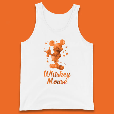 Whiskey Mouse Mickey Minnie Mouse Cartoon Character Holding Beer Bottle Disneyland Whiskey Lovers Tank Top