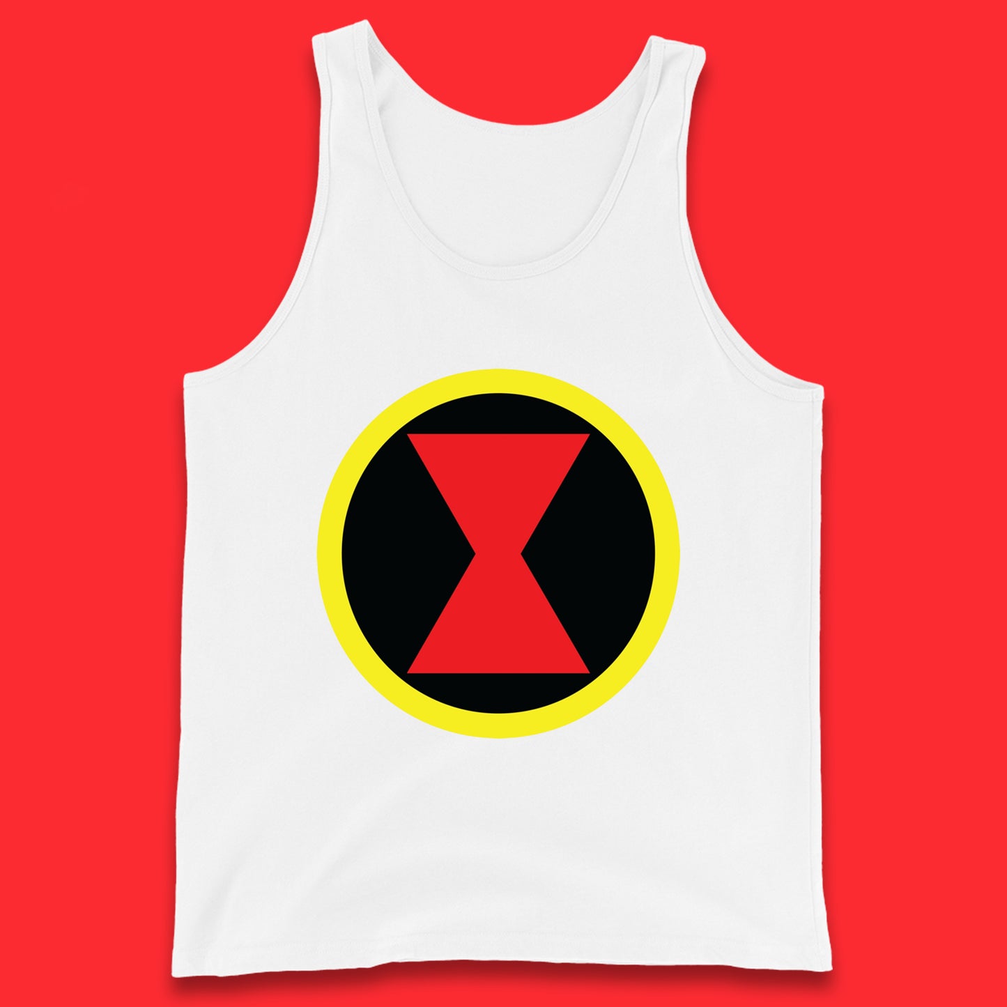 Black Widow Diy Black Symbol Logo Marvel Avengers Superhero Marvel Comics Gift for Marvel Fan Tank Top