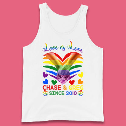 Personalised Lgbt Love Is Love Tank Top