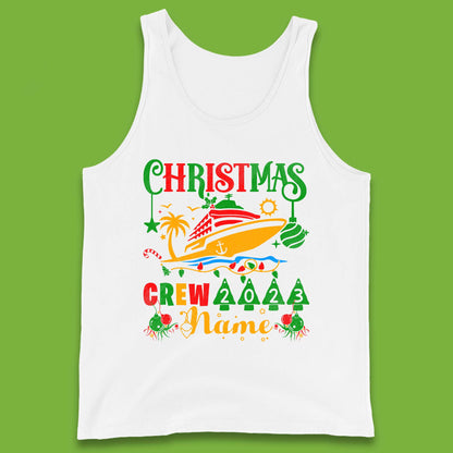 Personalised Cruise Crew Christmas Tank Top