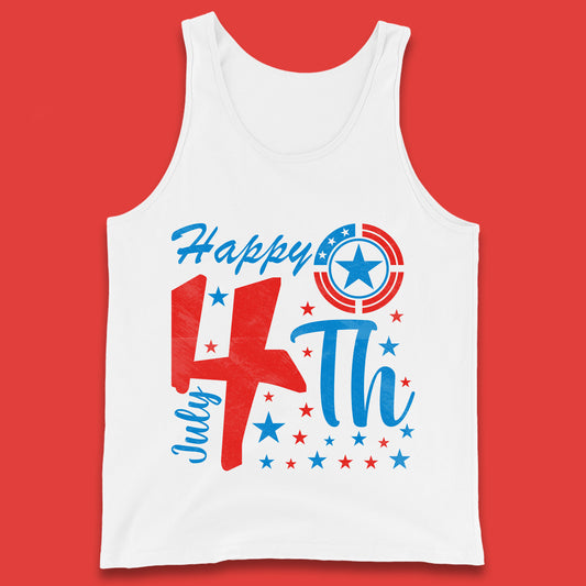 Happy 4th July United States Of America Independence Day Patriotic Celebration Fourth Of July Tank Top