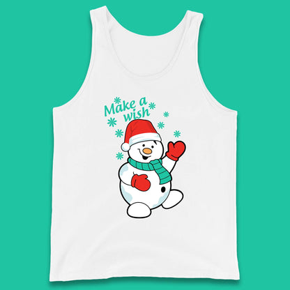 Make A Wish Snowman Christmas Tank Top