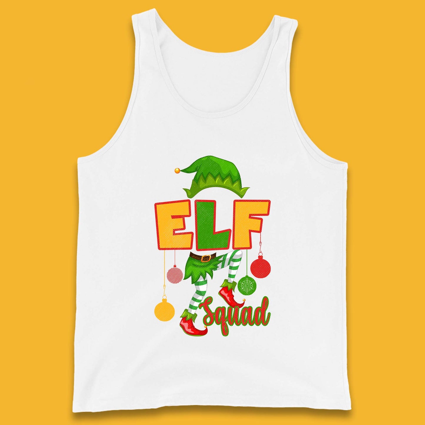 elf squad christmas tank top