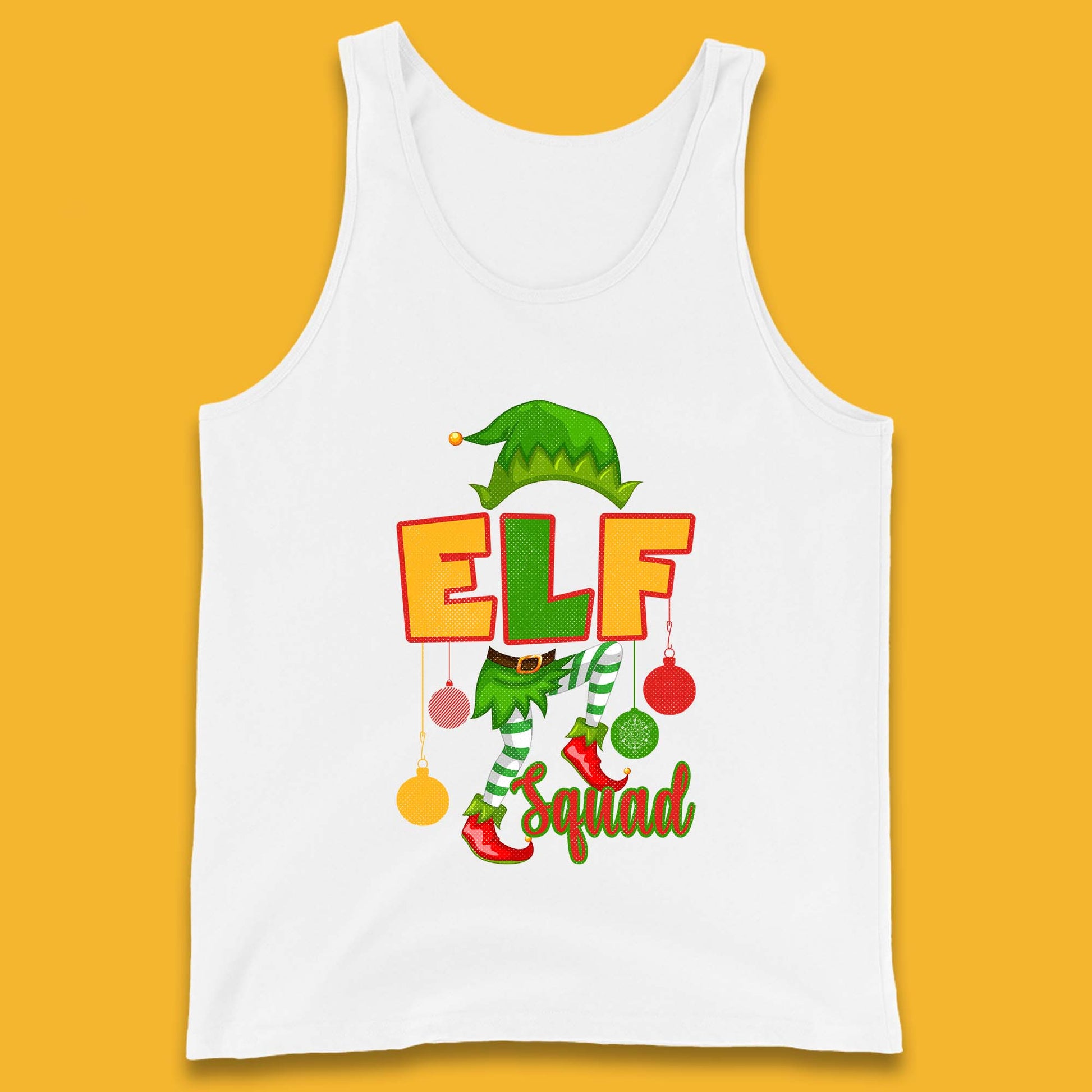 elf squad christmas tank top