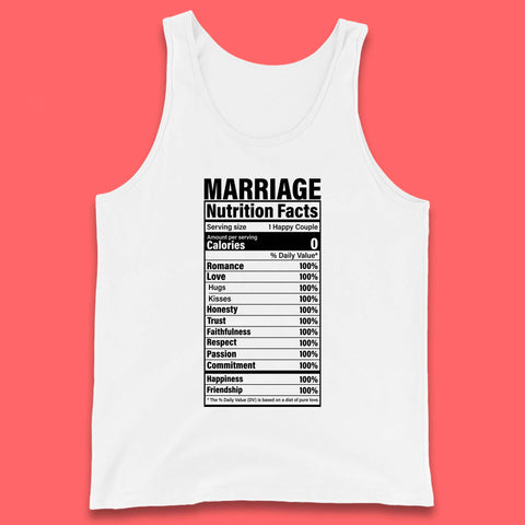 Marriage Nutrition Facts Tank Top
