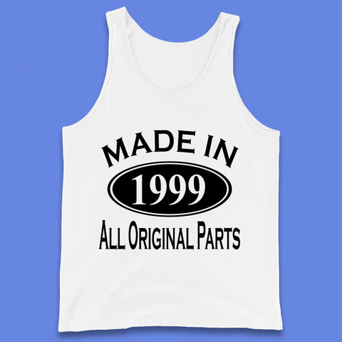 Made In 1999 All Original Parts Vintage Retro 24th Birthday Funny 24 Years Old Birthday Gift Tank Top