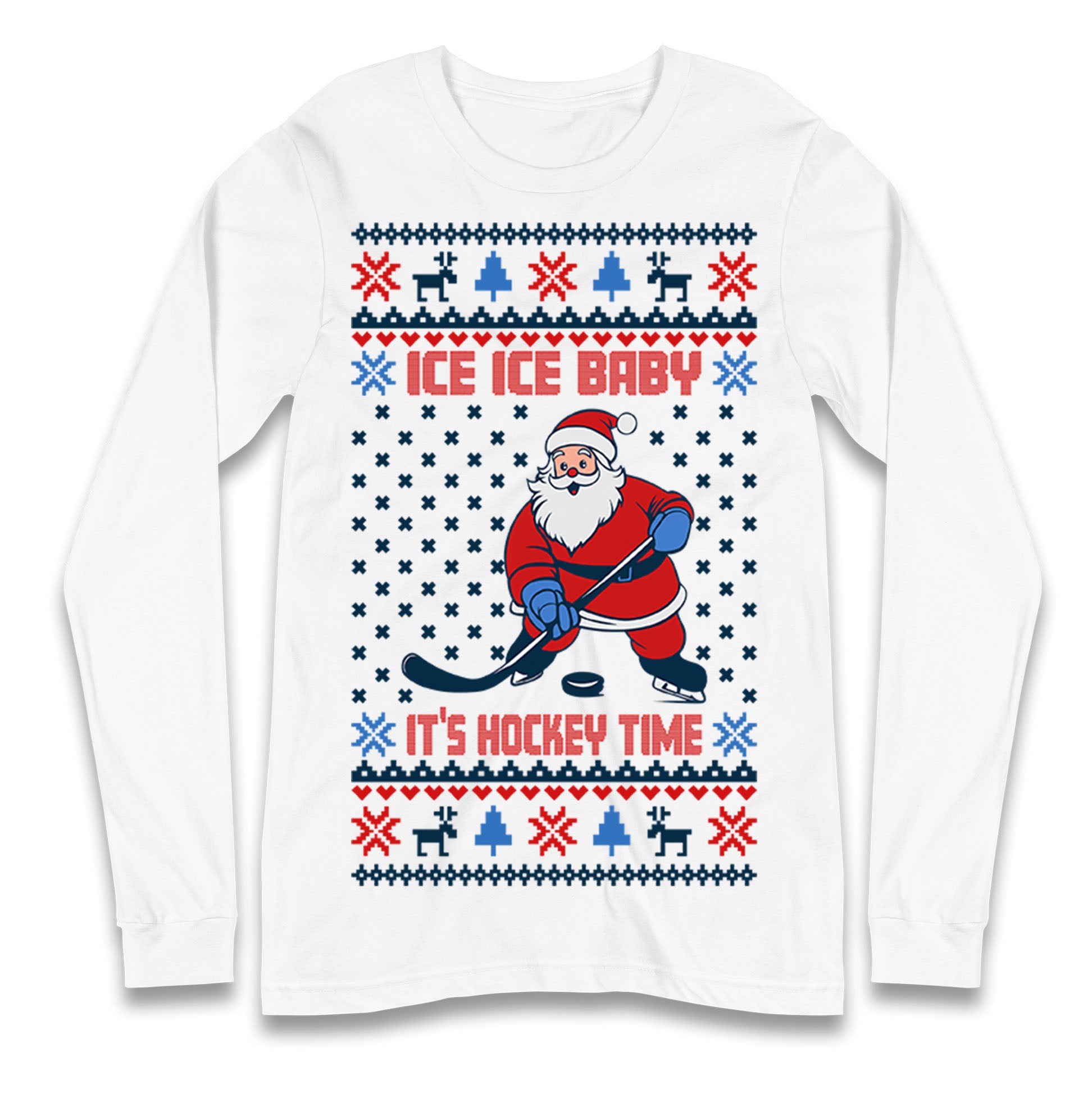 Hockey Christmas Longsleeve T Shirt