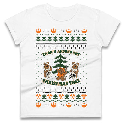 Star Wars Ewoks Christmas Ladies T Shirt