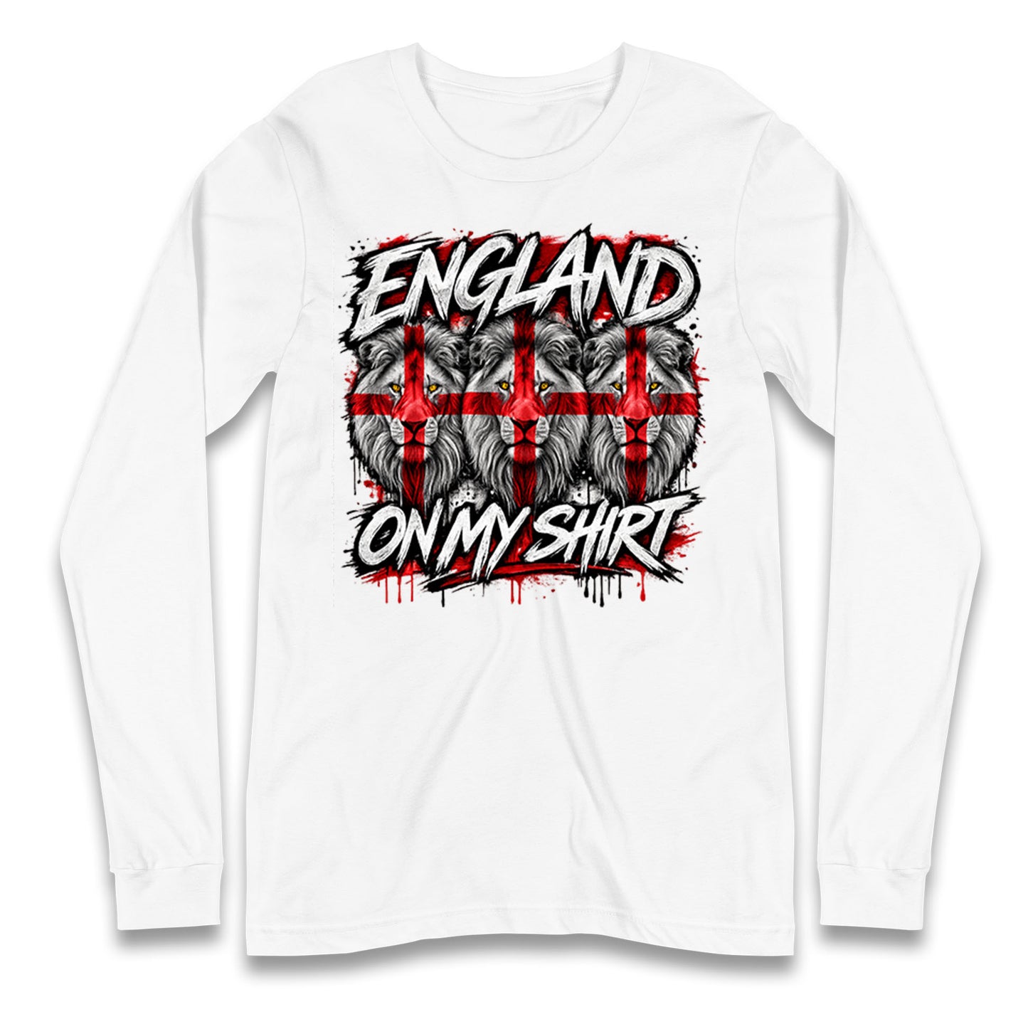 England 3 Lions World Cup 2026 Longsleeve T Shirt