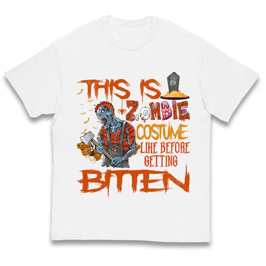 Zombie Costume Halloween T Shirt
