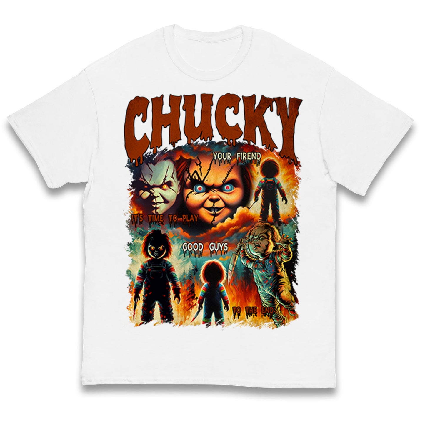 Chucky Doll Good Guys Halloween Bootleg Kids T Shirt