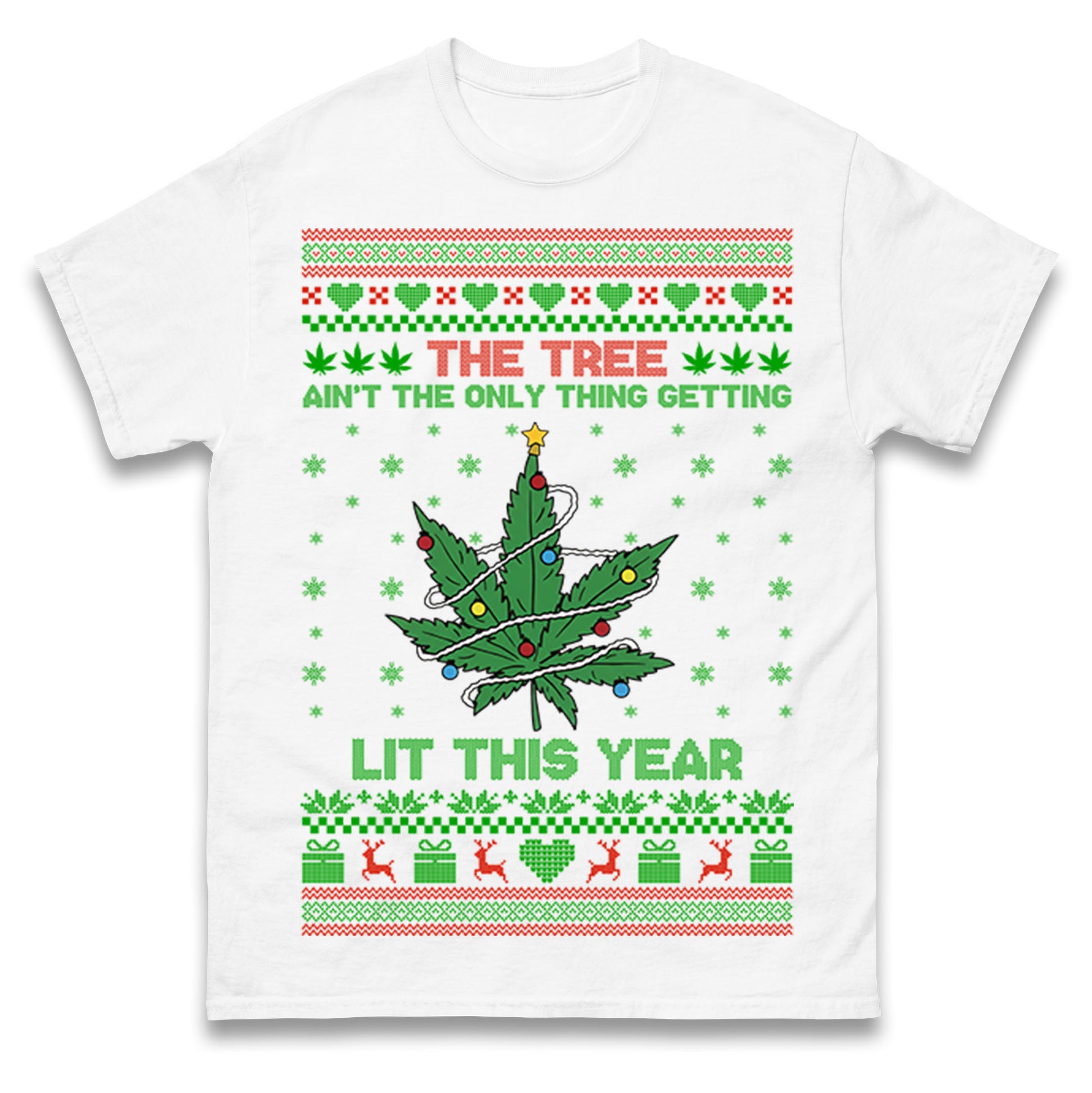 Cannabis Christmas T Shirt