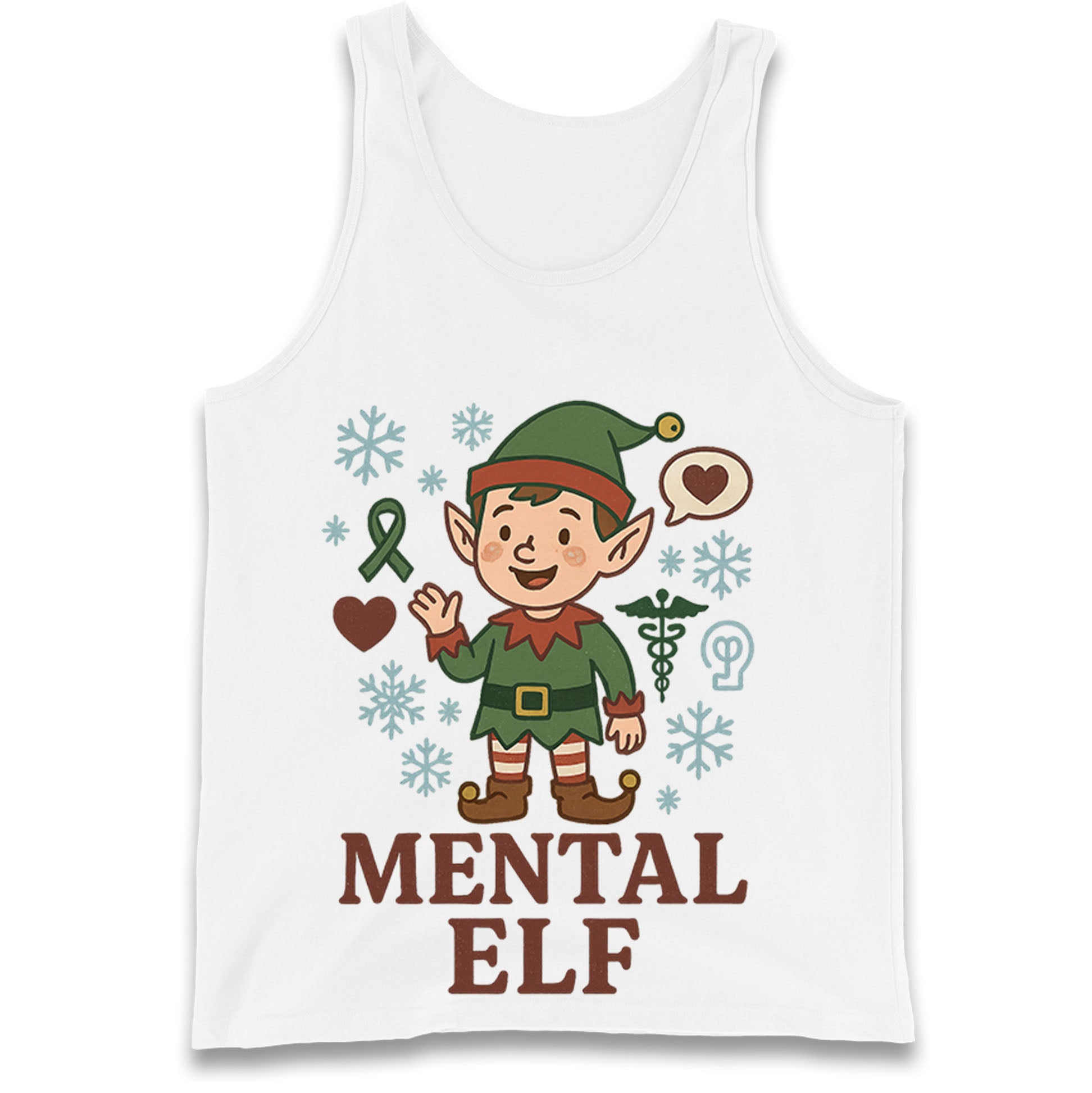 Mental Health Christmas Tank Top